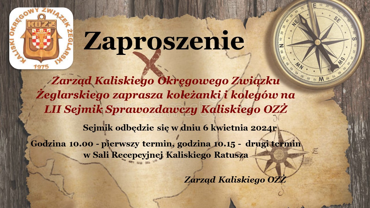 Zaproszenie na LII Sejmik
